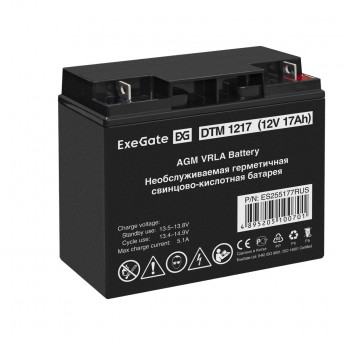 Аккумуляторная батарея EXEGATE DTM 1217 Аккумуляторная батарея EXEGATE DTM 1217