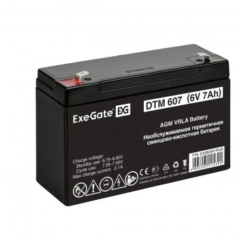 Аккумуляторная батарея EXEGATE DTM 607 Аккумуляторная батарея EXEGATE DTM 607