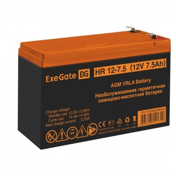 Аккумуляторная батарея EXEGATE HR 12-7.5 Аккумуляторная батарея EXEGATE HR 12-7.5