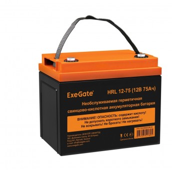 Аккумуляторная батарея EXEGATE HRL 12-75 Аккумуляторная батарея EXEGATE HRL 12-75