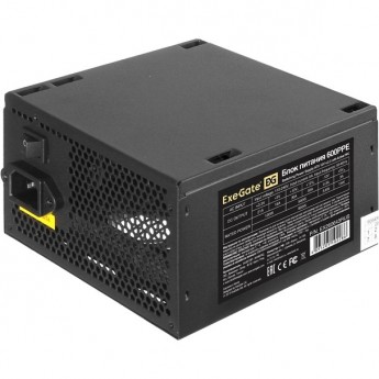 Блок питания 600W EXEGATE 600PPE ATX, APFC, PC, КПД 80% (80 PLUS)