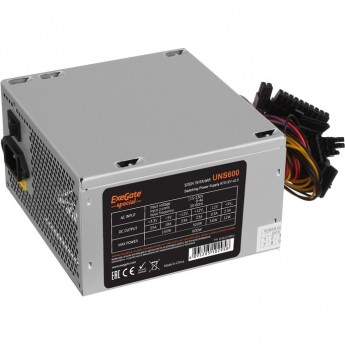 Блок питания 600W EXEGATE UNS600 ES261570RUS-S Блок питания 600W EXEGATE UNS600 ES261570RUS-S
