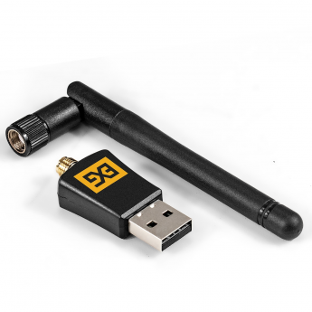 Двухдиапазонный USB адаптер Wi-Fi 5 EXEGATE EX-W5-T2U Plus-AC650 с внешней антенной Двухдиапазонный USB адаптер Wi-Fi 5 EXEGATE EX-W5-T2U Plus-AC650 с внешней антенной