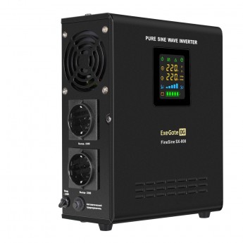 ИБП (инвертор, синус, для котла, настенный) EXEGATE FINESINE SX-800.LCD.AVR.2SH ИБП (инвертор, синус, для котла, настенный) EXEGATE FINESINE SX-800.LCD.AVR.2SH