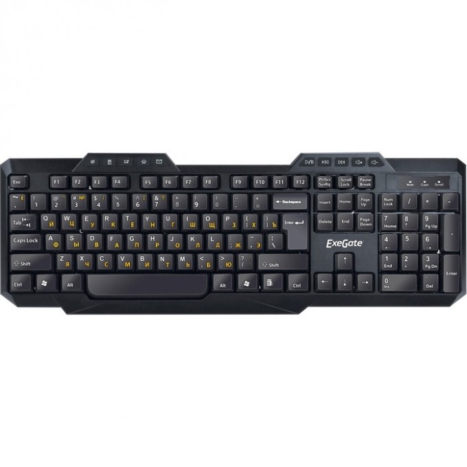 Клавиатура EXEGATE MULTIMEDIA PROFESSIONAL STANDARD LY-503M COLOR BOX EX264056RUS