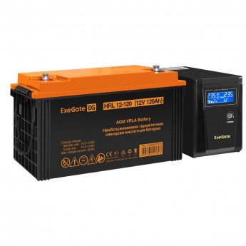 Комплект EXEGATE ИБП EX295986RUS + батарея 120Aч EX285657RUS 1шт Комплект EXEGATE ИБП EX295986RUS + батарея 120Aч EX285657RUS 1шт