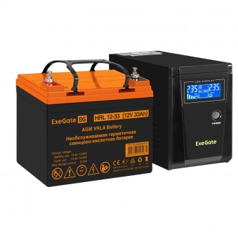 Комплект EXEGATE ИБП EX295986RUS + батарея 33Aч EX285664RUS 1шт Комплект EXEGATE ИБП EX295986RUS + батарея 33Aч EX285664RUS 1шт