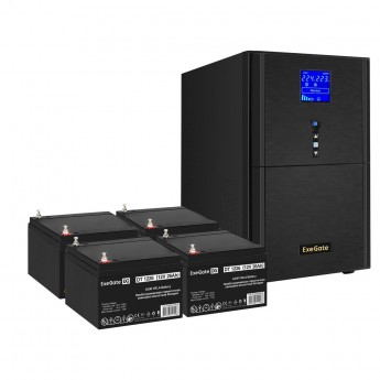 Комплект EXEGATE ИБП EX295990RUS + батарея 26Aч EX282970RUS 4шт Комплект EXEGATE ИБП EX295990RUS + батарея 26Aч EX282970RUS 4шт