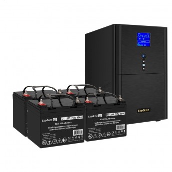 Комплект EXEGATE ИБП EX295990RUS + батарея 33Aч EX282974RUS 4шт Комплект EXEGATE ИБП EX295990RUS + батарея 33Aч EX282974RUS 4шт