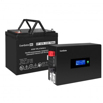 Комплект EXEGATE ИБП EX295993RUS + батарея 75Aч EX282983RUS 1шт Комплект EXEGATE ИБП EX295993RUS + батарея 75Aч EX282983RUS 1шт