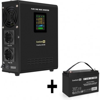 Комплект EXEGATE ИБП EX295996RUS + батарея 100Aч EX282985RUS 1шт Комплект EXEGATE ИБП EX295996RUS + батарея 100Aч EX282985RUS 1шт