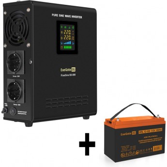 Комплект EXEGATE ИБП EX295996RUS + батарея 100Aч EX285656RUS 1шт Комплект EXEGATE ИБП EX295996RUS + батарея 100Aч EX285656RUS 1шт