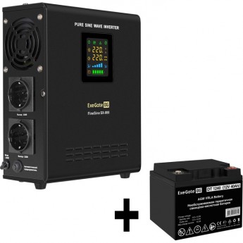 Комплект EXEGATE ИБП EX295996RUS + батарея 40Aч EX282976RUS 1шт Комплект EXEGATE ИБП EX295996RUS + батарея 40Aч EX282976RUS 1шт