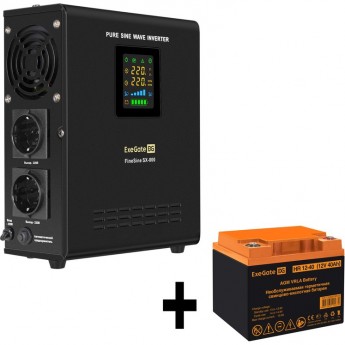 Комплект EXEGATE ИБП EX295996RUS + батарея 40Aч EX282979RUS 1шт Комплект EXEGATE ИБП EX295996RUS + батарея 40Aч EX282979RUS 1шт