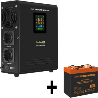 Комплект EXEGATE ИБП EX295996RUS + батарея 55Aч EX285652RUS 1шт Комплект EXEGATE ИБП EX295996RUS + батарея 55Aч EX285652RUS 1шт