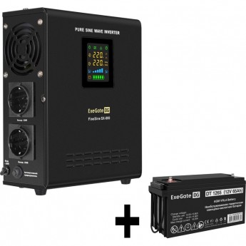 Комплект EXEGATE ИБП EX295996RUS + батарея 65Aч EX282980RUS 1шт Комплект EXEGATE ИБП EX295996RUS + батарея 65Aч EX282980RUS 1шт