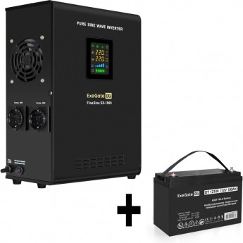 Комплект EXEGATE ИБП EX295997RUS + батарея 100Aч EX282985RUS 1шт Комплект EXEGATE ИБП EX295997RUS + батарея 100Aч EX282985RUS 1шт