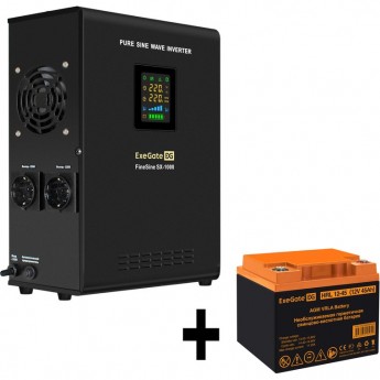 Комплект EXEGATE ИБП EX295997RUS + батарея 45Aч EX285666RUS 1шт Комплект EXEGATE ИБП EX295997RUS + батарея 45Aч EX285666RUS 1шт