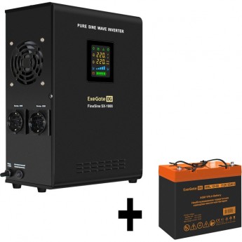 Комплект EXEGATE ИБП EX295997RUS + батарея 55Aч EX285652RUS 1шт Комплект EXEGATE ИБП EX295997RUS + батарея 55Aч EX285652RUS 1шт