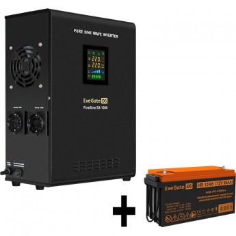 Комплект EXEGATE ИБП EX295997RUS + батарея 65Aч EX282982RUS 1шт Комплект EXEGATE ИБП EX295997RUS + батарея 65Aч EX282982RUS 1шт