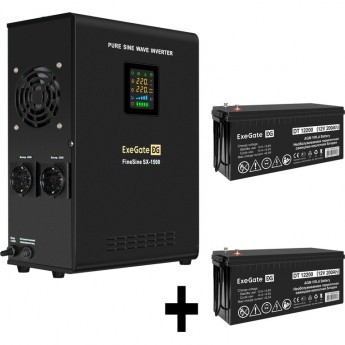 Комплект EXEGATE ИБП EX295998RUS + батарея 200Aч EX282991RUS 2шт Комплект EXEGATE ИБП EX295998RUS + батарея 200Aч EX282991RUS 2шт