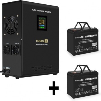 Комплект EXEGATE ИБП EX295998RUS + батарея 75Aч EX282983RUS 2шт Комплект EXEGATE ИБП EX295998RUS + батарея 75Aч EX282983RUS 2шт