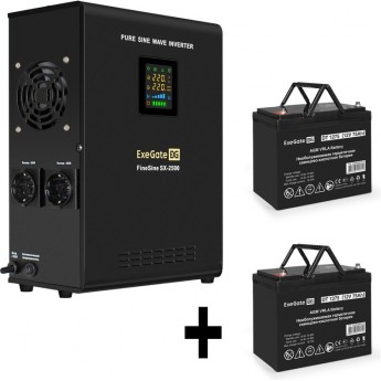 Комплект EXEGATE ИБП EX296002RUS + батарея 75Aч EX282983RUS 2шт Комплект EXEGATE ИБП EX296002RUS + батарея 75Aч EX282983RUS 2шт