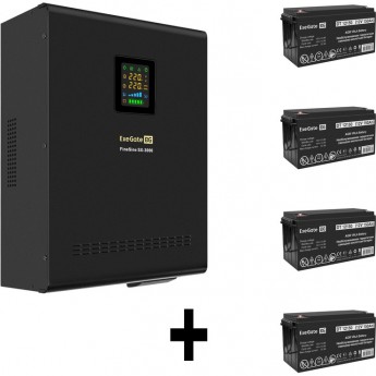 Комплект EXEGATE ИБП EX296003RUS + батарея 150Aч EX282990RUS 4шт Комплект EXEGATE ИБП EX296003RUS + батарея 150Aч EX282990RUS 4шт