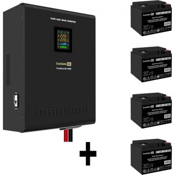 Комплект EXEGATE ИБП EX296005RUS + батарея 40Aч EX282976RUS 4шт Комплект EXEGATE ИБП EX296005RUS + батарея 40Aч EX282976RUS 4шт