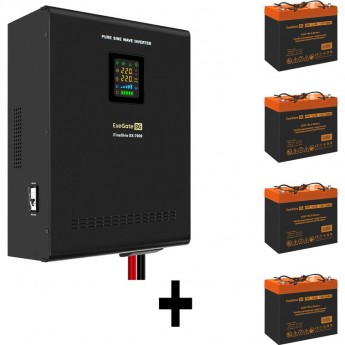 Комплект EXEGATE ИБП EX296005RUS + батарея 55Aч EX285652RUS 4шт Комплект EXEGATE ИБП EX296005RUS + батарея 55Aч EX285652RUS 4шт