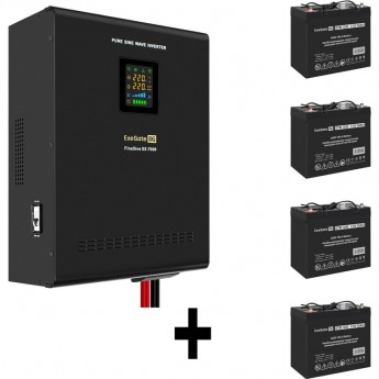 Комплект EXEGATE ИБП EX296005RUS + батарея 55Aч EX285667RUS 4шт