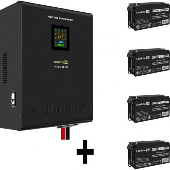 Комплект EXEGATE ИБП EX296005RUS + батарея 65Aч EX282980RUS 4шт Комплект EXEGATE ИБП EX296005RUS + батарея 65Aч EX282980RUS 4шт