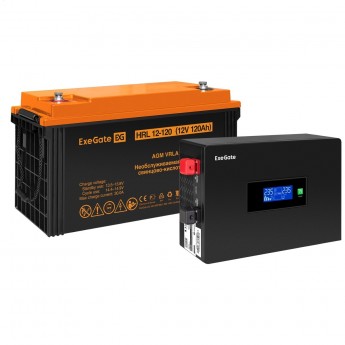 Комплект ИБП EXEGATE IDEALSINE SR-1000.LCD.2SH + батарея 120Aч, 1 шт Комплект ИБП EXEGATE IDEALSINE SR-1000.LCD.2SH + батарея 120Aч, 1 шт