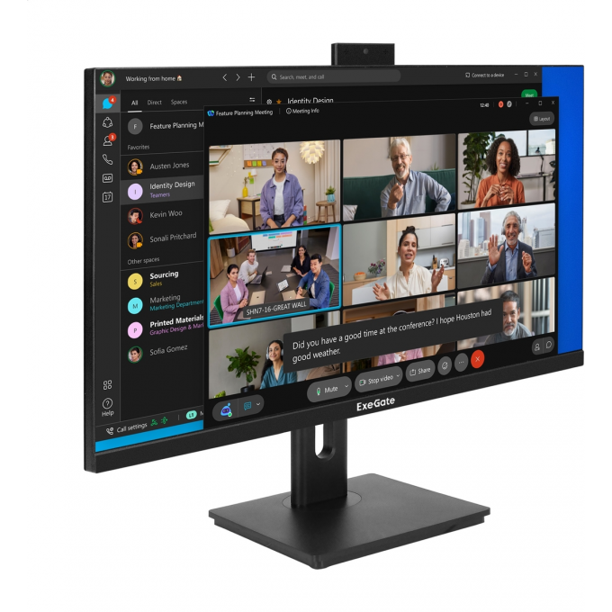 Монитор с веб-камерой 27" EXEGATE SUPERVIEW EA2707CA EX298883RUS