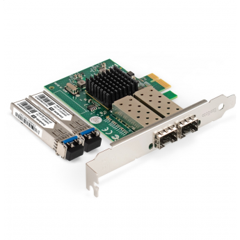 Сетевой адаптер SFP EXEGATE EXE-82576-F2 + Трансивер EXEGATE EXT-1G-SM1310-LC2-20KM Сетевой адаптер SFP EXEGATE EXE-82576-F2 + Трансивер EXEGATE EXT-1G-SM1310-LC2-20KM