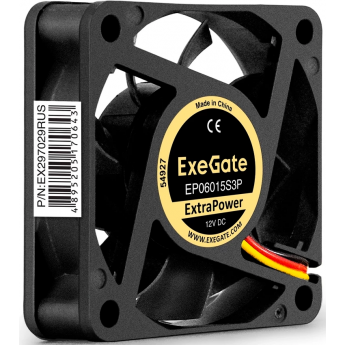 Вентилятор 12В DC EXEGATE EXTRAPOWER EP06015S3P