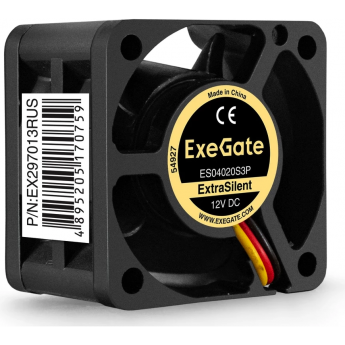 Вентилятор 12В DC EXEGATE EXTRASILENT ES04020S3P