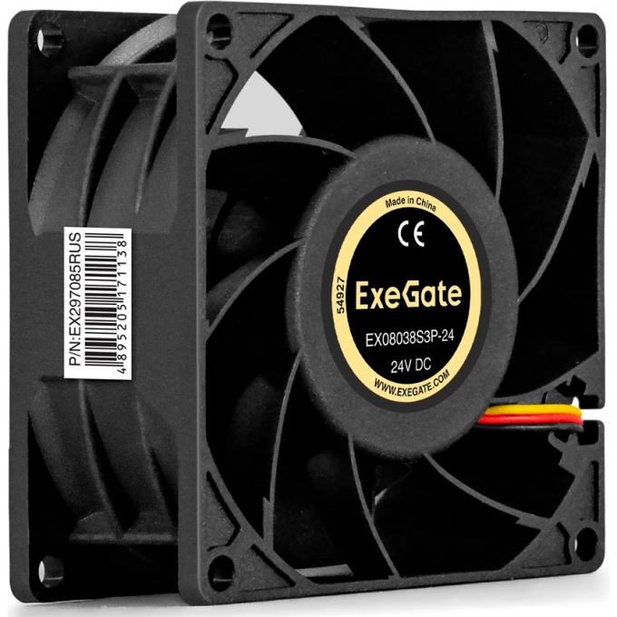 Вентилятор 24В DC EXEGATE EX08038S3P-24 EX297085RUS